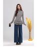 270g Velvet Women's Warm Half-High Collar Long Sleeve T-Shirt, New Autumn/Winter Korean Style Slimming Top