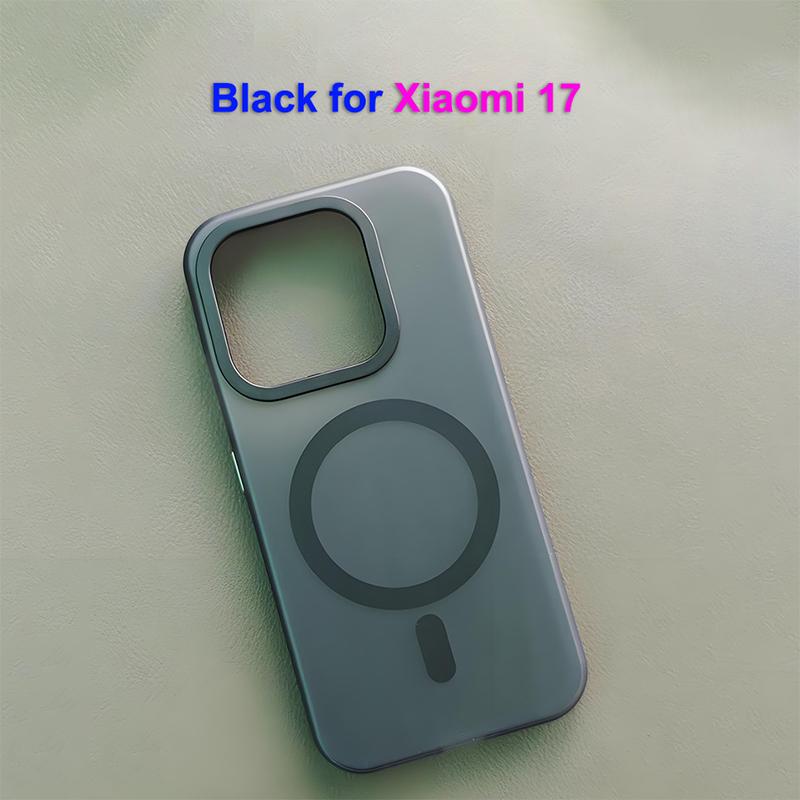 For Xiaomi 17 Pro Max Case Magsafe Luxury Slim Matte Black Translucent Frosted Lightweight Baby Skin Touch Phone Case Cover