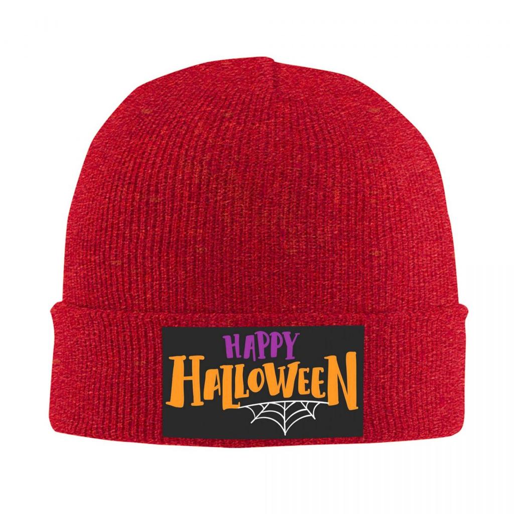 Bonne Fête d'Halloween Bonnet Tricoté Chaud Mode Bonnet Chapeau Automne Hiver Extérieur Bonnets Chapeaux pour Adulte Unisexe