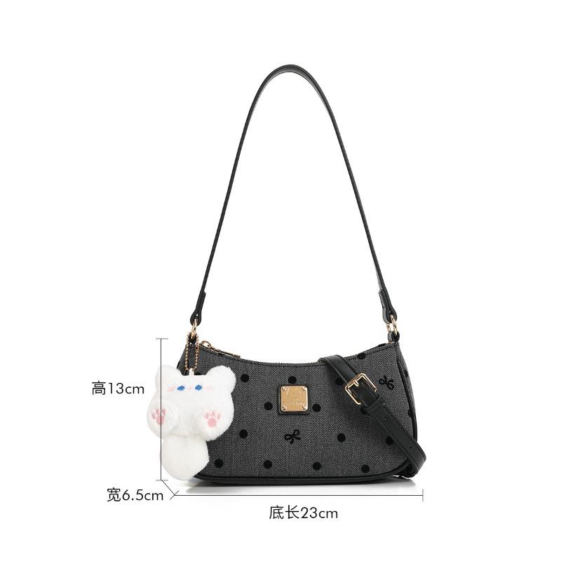 

Нишевая сумка подмышку женская новая летняя сумка через плечо и мессенджер универсальная с бантом маленькая квадратная сумка модная