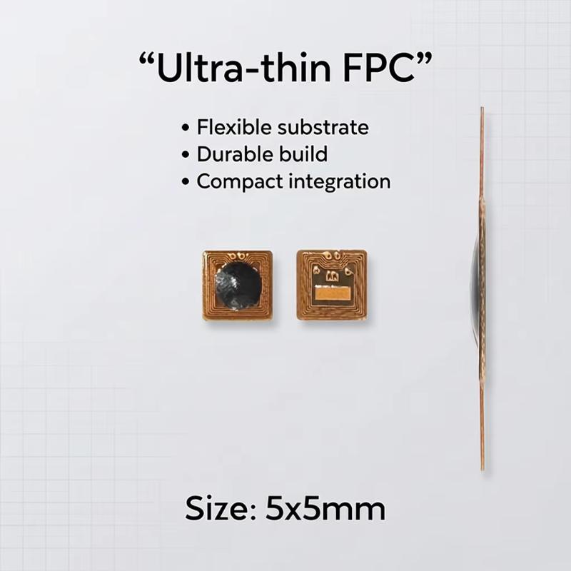 1/5/10 Pezzi Etichetta Adesiva NFC RFID Programmabile 5x5mm Micro FPC, Raggio di Lettura 1mm per Controllo Accessi e Gestione della Catena di Approvvigionamento