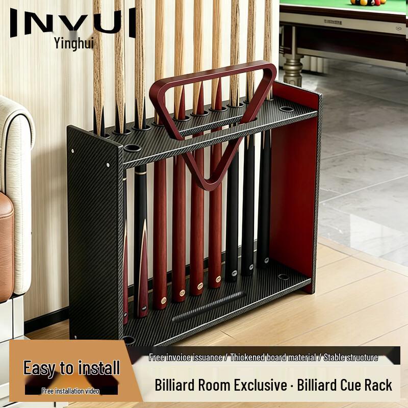 INVUI 12-Hole Floor Billiard Cue Rack