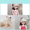 Baby Summer Breathable Cotton Sun Hat With Wide Brim For Outdoor Sun Protection