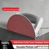 Semicircular Cove Sandpaper Holder: 5", 7", 9" Self-Adhesive Plastic Putty Sanding Block.
