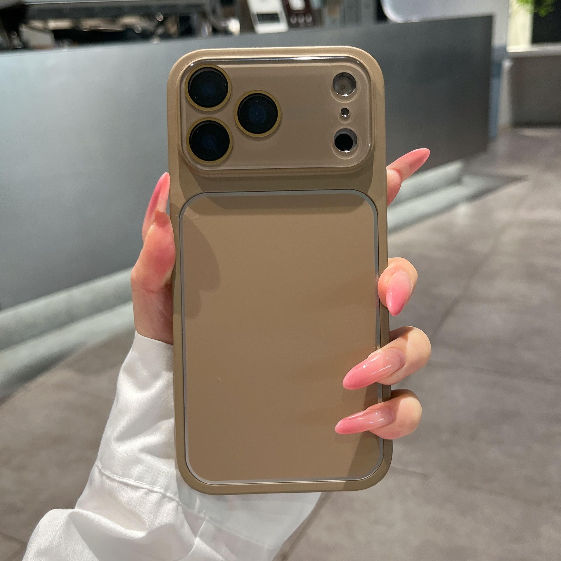 

Personalized Frosted Silver Edge Phone Case for Apple iPhone 17 Pro Max and iPhone 14/15/16 Models, Full Coverage 15Pro Max (No Packaging)