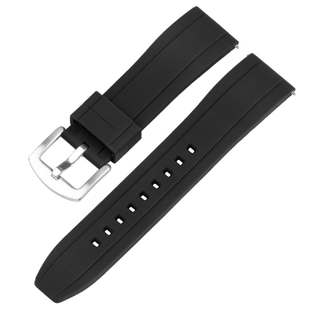 20mm 22mm Silicone Strap for Huawei Gt3/4 46mm Rubber Watch Band for Rolex Sport Waterproof Bracelet for Citizen