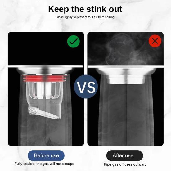 Odor Proof Floor Drain Core Odor Install Proof Valve Easy Anti-overflow Magnetic Levitation Seal