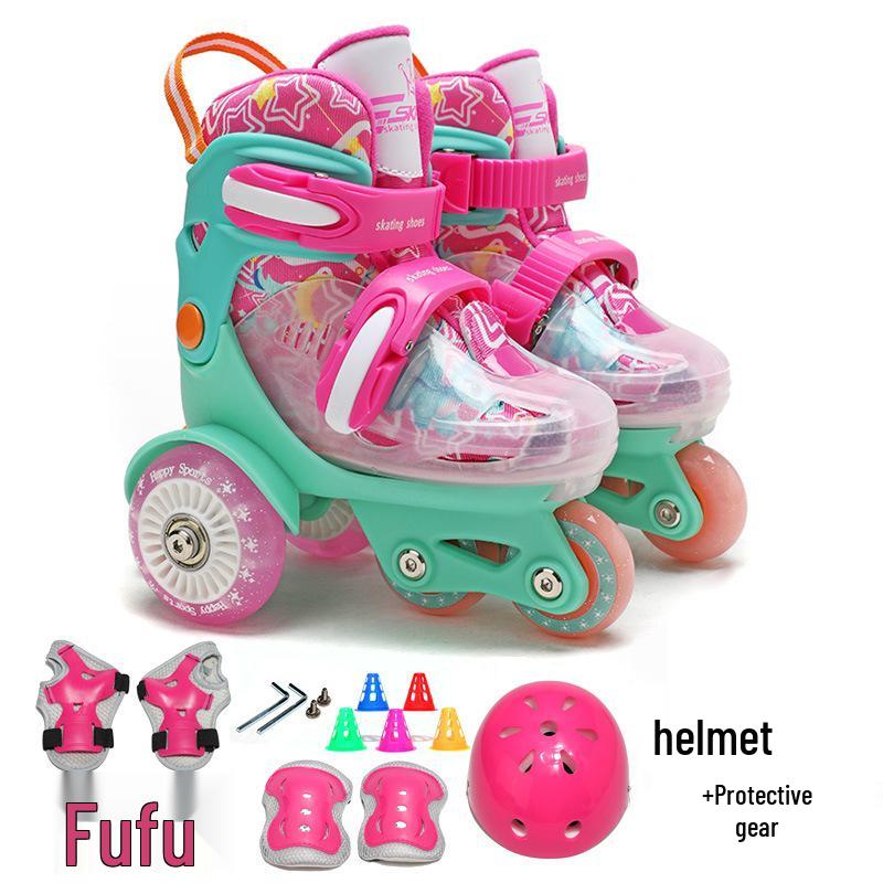 Beginner Children's Double Row Roller & Ice Skates