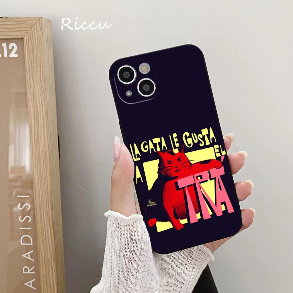 New Beckoning Tiger Phone Case 14 11 12 Pro 8 7 14 Plus 2020 X Pro 14 MAX 13 MINI XR XS Soft Cartoon Sleeping Cat Phone Covers