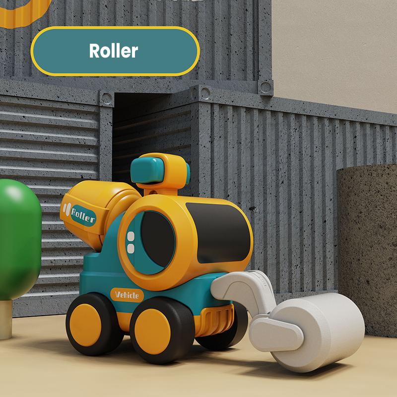 

Мини-инвертная инженерная машина, детская модель дорожного катка и бульдозера, игрушечная машинка, команда инженерных машин для мальчиков