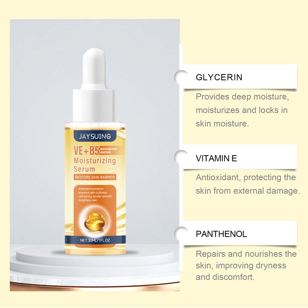 Vitamin B5 Moisturizing Serum Hydrating Essence for Soft, Smooth and Delicate Face