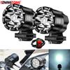 6 Led Chips Additional strobe LED Spotlight for Motorcycle 200W Motocross Flash led Headlights Fog Light for car ATV UTV 12V 24V