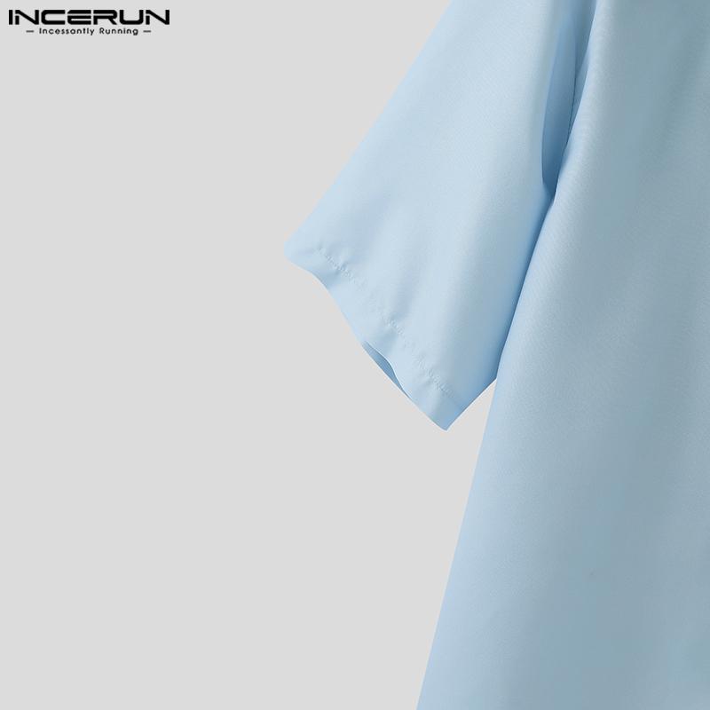 INCERUN Oversized Men Floral Print Shirts Casual Loose Buttons Tops