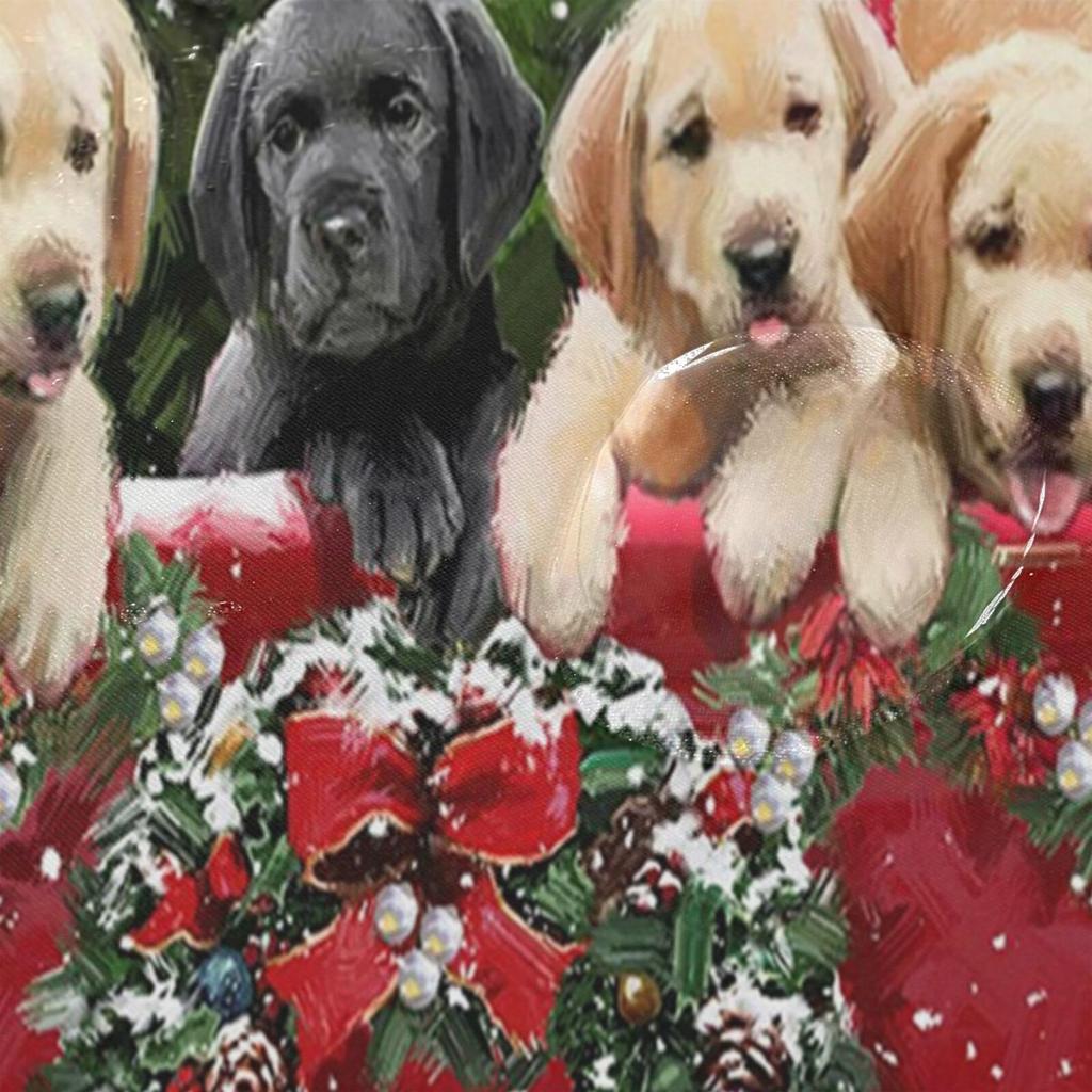 Christmas Tree Red Truck And Dogs Shower Curtain Waterproof Mildew Proof Bath Curtain With 12 Hooks Bathroom Curtain Home Decor