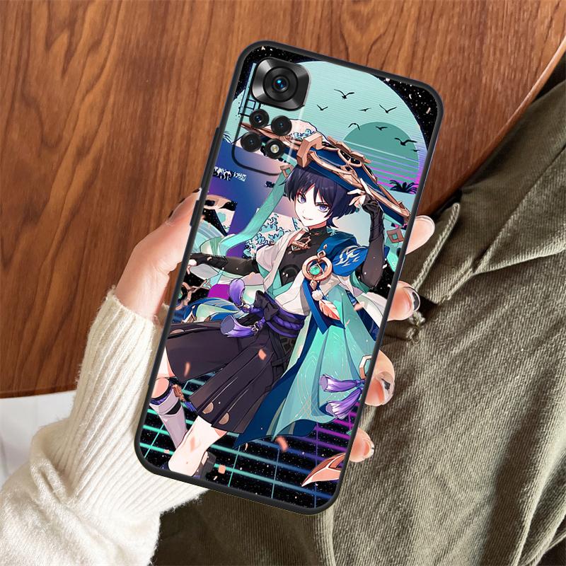 Genshin Impact Wanderer Case For Xiaomi Redmi 9 10 9A 9C 9T 10A 10C Cover For Redmi Note 11 12 8 9 10 Pro 10S 11S