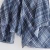 TAOP&ZA Women's European & American Style Asymmetrical Plaid Midi Skirt - 2026 Spring Fashion Collection