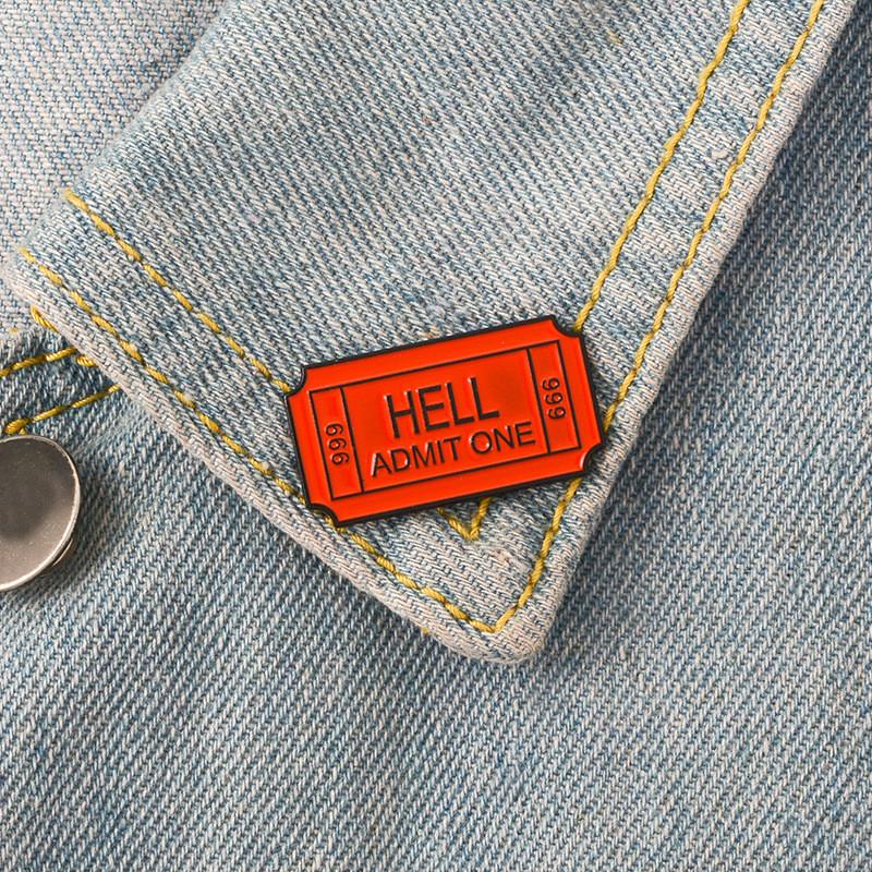 Red Postal Contemporary Stamp Brooch Pin Crafted In Alloy Perfect For Unique Fashion Statements