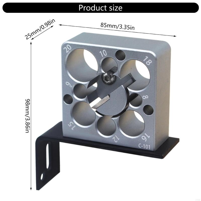 Woodworking Drill Guide Jig With 8 Size Option 8mm To 20mm Tipped Cutter Suitable For Professional Quality Dowel J0MC