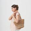 Vegetable Basket Straw Woven Bag Large Capacity Hand Woven Bag Women's New Seaside Vacation Beach Tote Bag