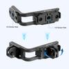 For DJI Osmo Action 5 Pro / 4 PULUZ Vertical Horizontal Shooting Quick Release Metal Magnetic L Bracket (Black)
