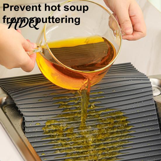 Food Grade Silicone Potholder Potholder Anti-Slip Heat Resistant Mat Durable Non-Stick Easy