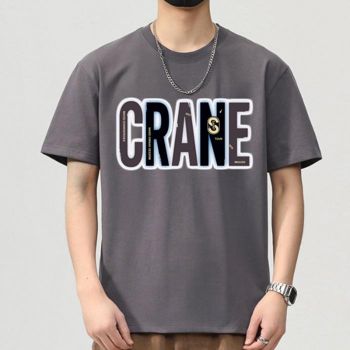 New Summer Men's Round Neck Short-sleeved T-shirt Thin Casual Youth Half-sleeved Shirt