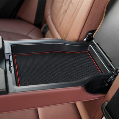 Smabee Tor-Schlitzmatte für BMW X5 2019 - 2024 Rutschfeste Türrillenmatte Getränkehalter Innenzubehör Gummi-Untersetzer 18 Stück/Set