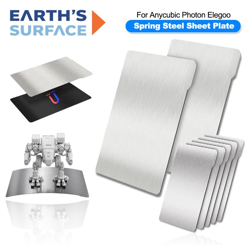 Full Sizes 3D Printer Building Plate Spring Steel Flexible Plate Magnetic Base for ELEGOO Saturn/Mars Anycubic Photon Mono 6K 4K 135x75mm