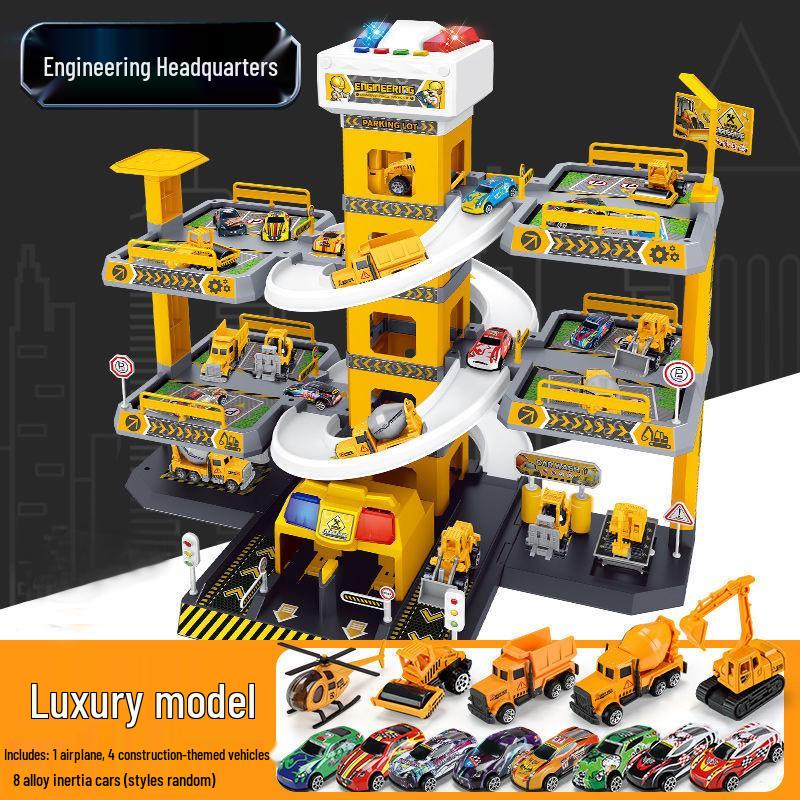 Huicheng Seven- or Nine-Layer Electric Race Track Parking Toy Set