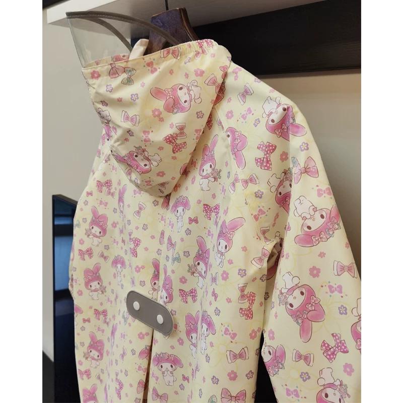 Children's Raincoat 2026 New Model for Primary School Students Cartoon Anime Lightweight Quick-Dry Waterproof Split Long Zipper Rain Poncho