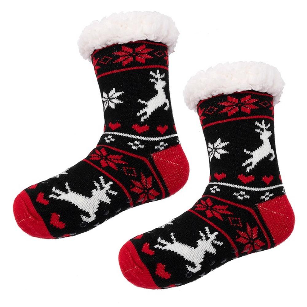 

Unisex Fuzzy Thermal Socks Thickened Soft Floor Slippers Sock Non Slip Velvet Floor Socks Winter 35-39