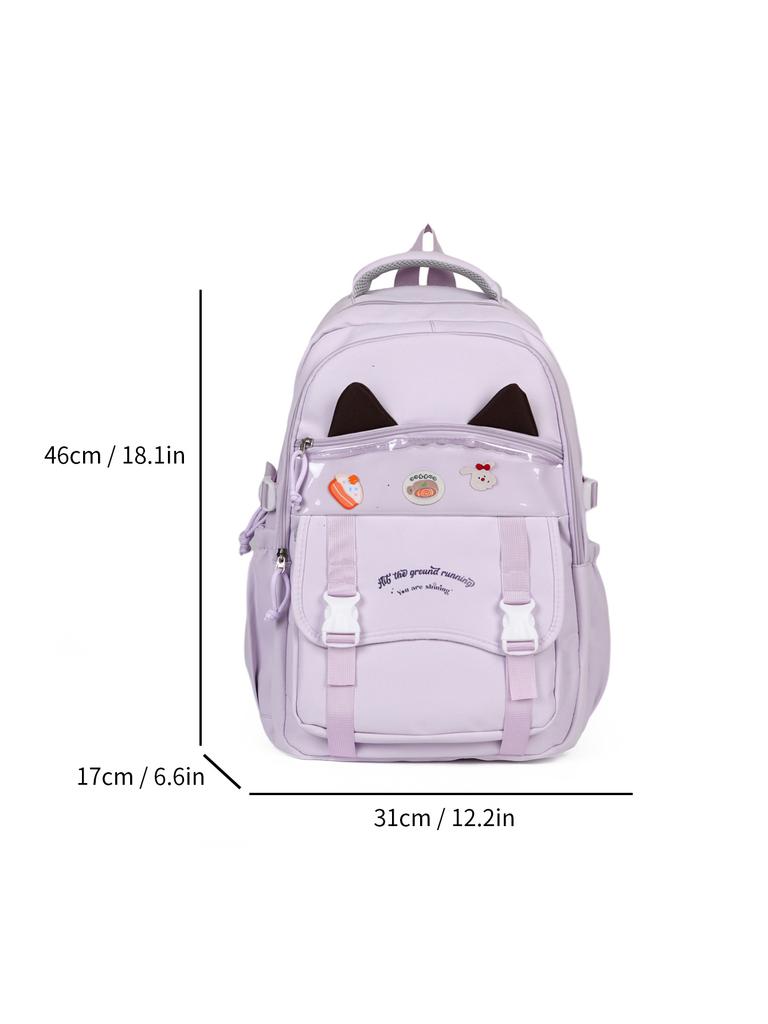 Schoolbag cute girl high-value backpack to reduce the burden of spine care, junior high school high school students versatile large-capacity backpack