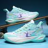 Jugend Basketballschuhe Jungen Mädchen Atmungsaktives Mesh-Obermaterial MD-Sohle Rutschfeste Traktion Mittelhoher Schaft
