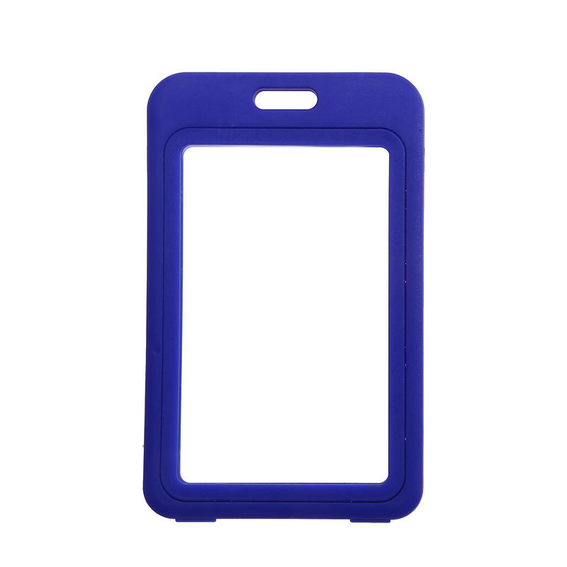 

Card Cover Double-sided Transparent Hard Plastic Card Protective Cover Multi-color Chest Badge Work ID Card Holder
