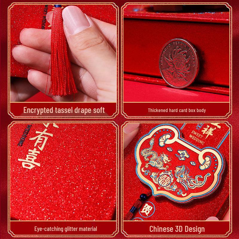 Creative High-End Red Envelope for Weddings - Personalized Gift Packet