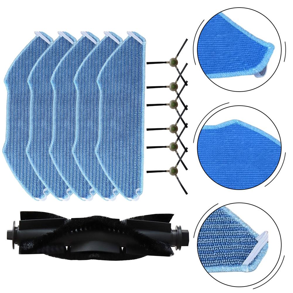 12-Piece Main And Side Brush Filter Mop Kit For Lefant M1/M2/M2 Pro/M2S/M2S Pro/M2 Plus/U180 OKP/K8 Vacuum Cleaners