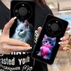 Kitten Cute Cat Kawaii Phone Case for Huawei Mate 60 50 40 30 20 10 Pro Plus Lite E 5G Black Luxury Cellphones Pretty