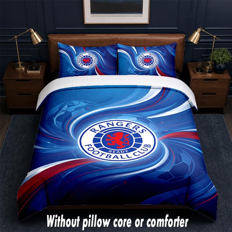 Set Biancheria da Letto Design Rangers FC 1 Copripiumino + 2 Federe Morbido Traspirante Biancheria da Letto per la Casa