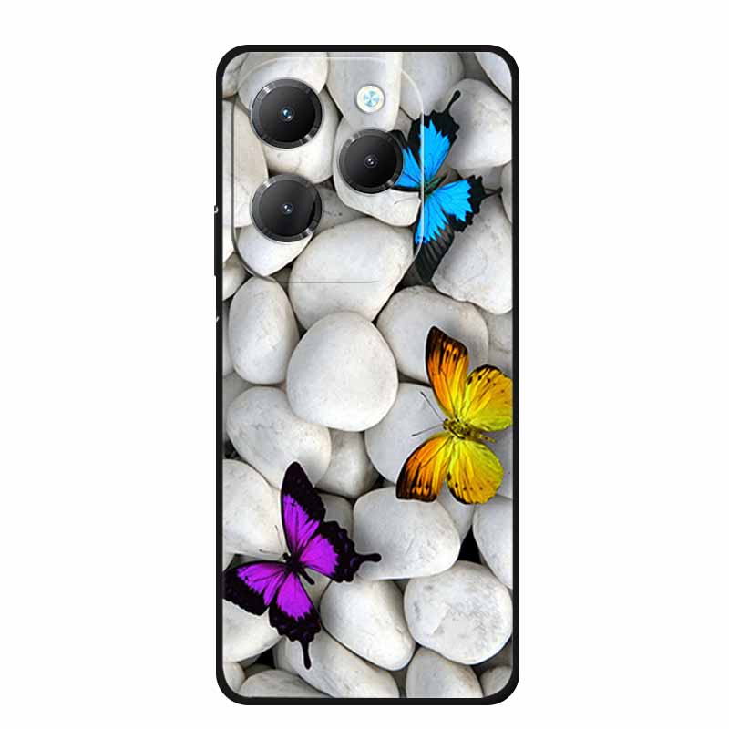 For Infinix Hot 40 Pro Case Animals Soft Silicone TPU Cover Phone Cases For Infinix Hot 40i Hot40 X6837 Protective Wolf Coque
