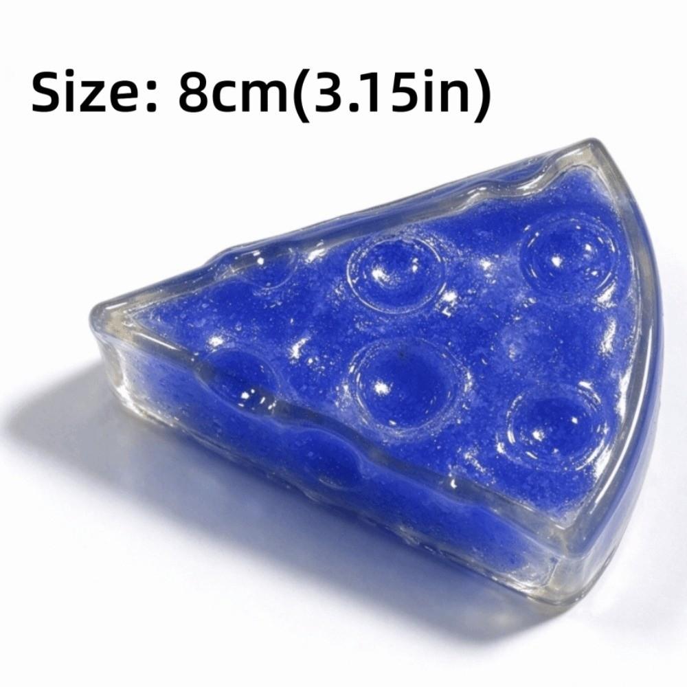 Super Soft Cheese Squishy Toy Transparent Fidgets Toys Funny Cheese Squeeze Toy Kids Gifts