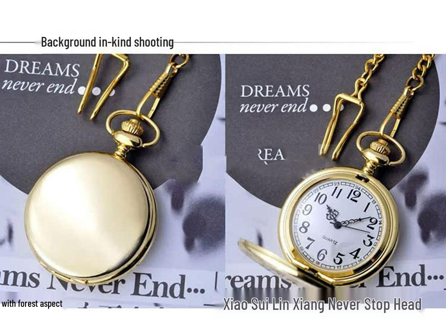 Luxury Double-Sided Polished Classic Retro Pocket Watch – Men’s & Women’s Quartz Pendant Antique Gift Watch