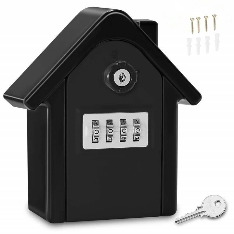Box Key Lock Extra Safe Outdoor Large Capacity Wall Mounted 4 Combination Digit