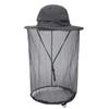 Hat Outdoor Sun Protection Big Eaves Hat Travel Bucket Hat Anti-mosquito Visor Net Gauze Hat