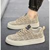 Men's Graffiti Prints Canvas Sneakers 2025 New Spring Autumn Breathable Fashion Vulcanize Shoes Outdoor Lace Up Men Casual Shoes