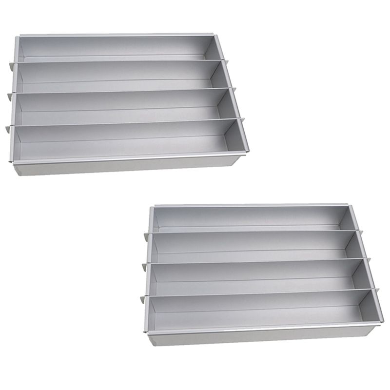 

AEE4-2Piece Cake Mold Box Cutting Strip Mold Cooling Plate Aluminum Alloy Slitter Silver серебряный