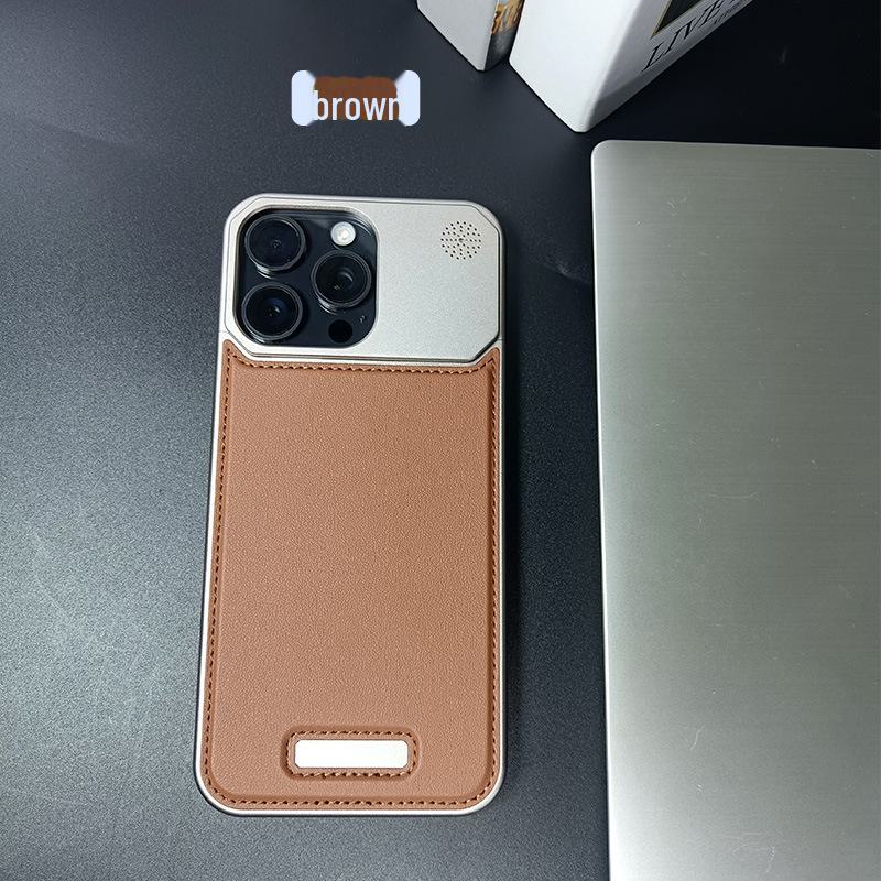 Apple iPhone 15 Pro Max Leather Aromatherapy Frameless Anti-Fall Protective Case