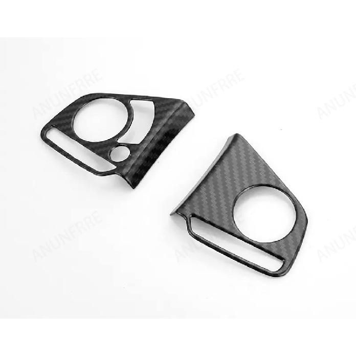 Car Accessories Fit for Honda CRV CR-V 2017-2021 & Fit for Honda Civic 10th Gen 2016-2021 ABS Wood Grain Inner Button Sticker Frame Cover Trims (High