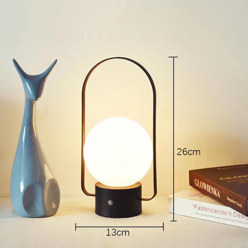 Nordic Atmosphere Table Lamp LED Living Room Decoration Night Light Charging Hanging Light Exposed Handheld Camping Table Lamps