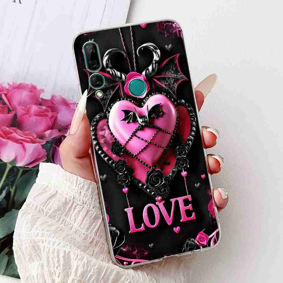 For Huawei Y9 Prime 2019 6.59" Case Soft Silicone Fashion Flowers TPU Cover For Huawei y9 Prime 2019 STK-L21 Bumper Shell Coque