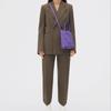 Bottega Veneta CASSETTE Composite Sheepskin Tote Bag, Shopping Bag, Handbag Mini Women's Dark Purple 709341VMAY15311